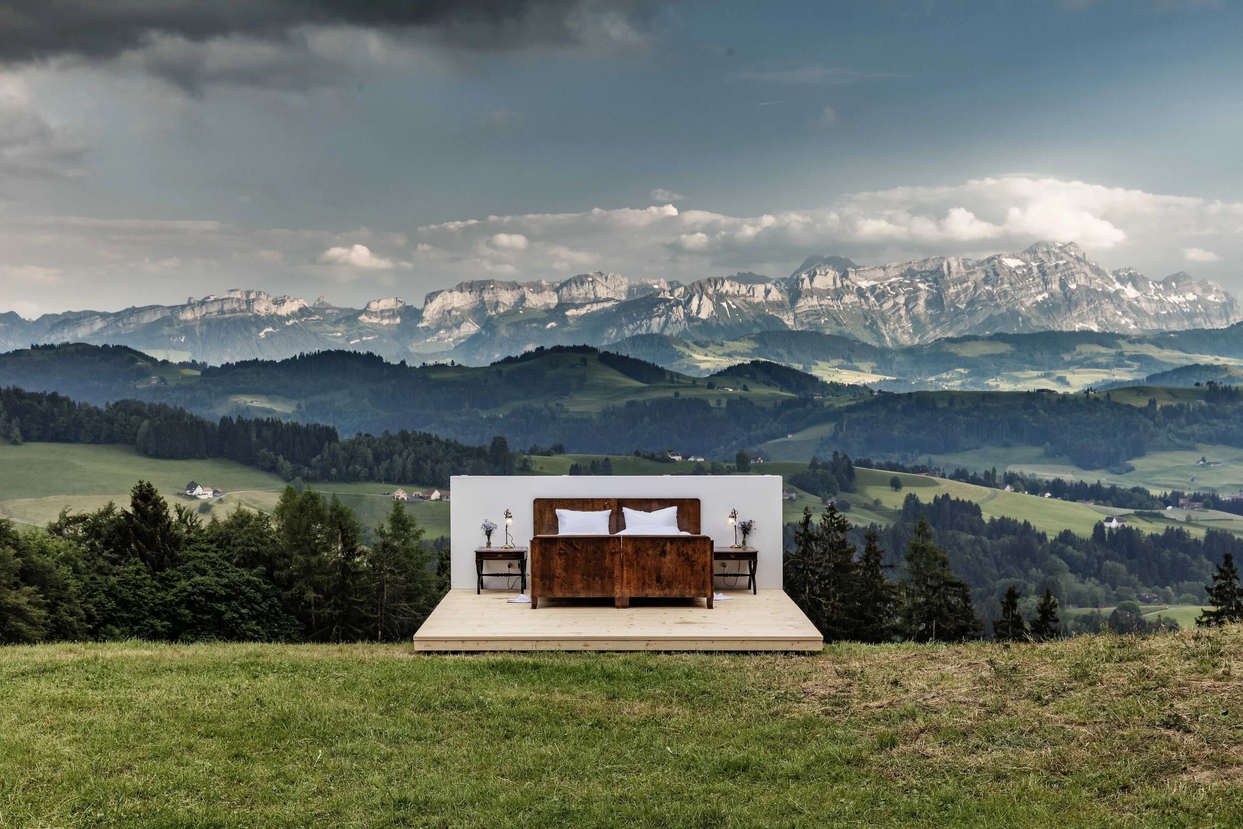 Zero Real Estate Pop-Up Hotel, Switzerland — Room + Wild